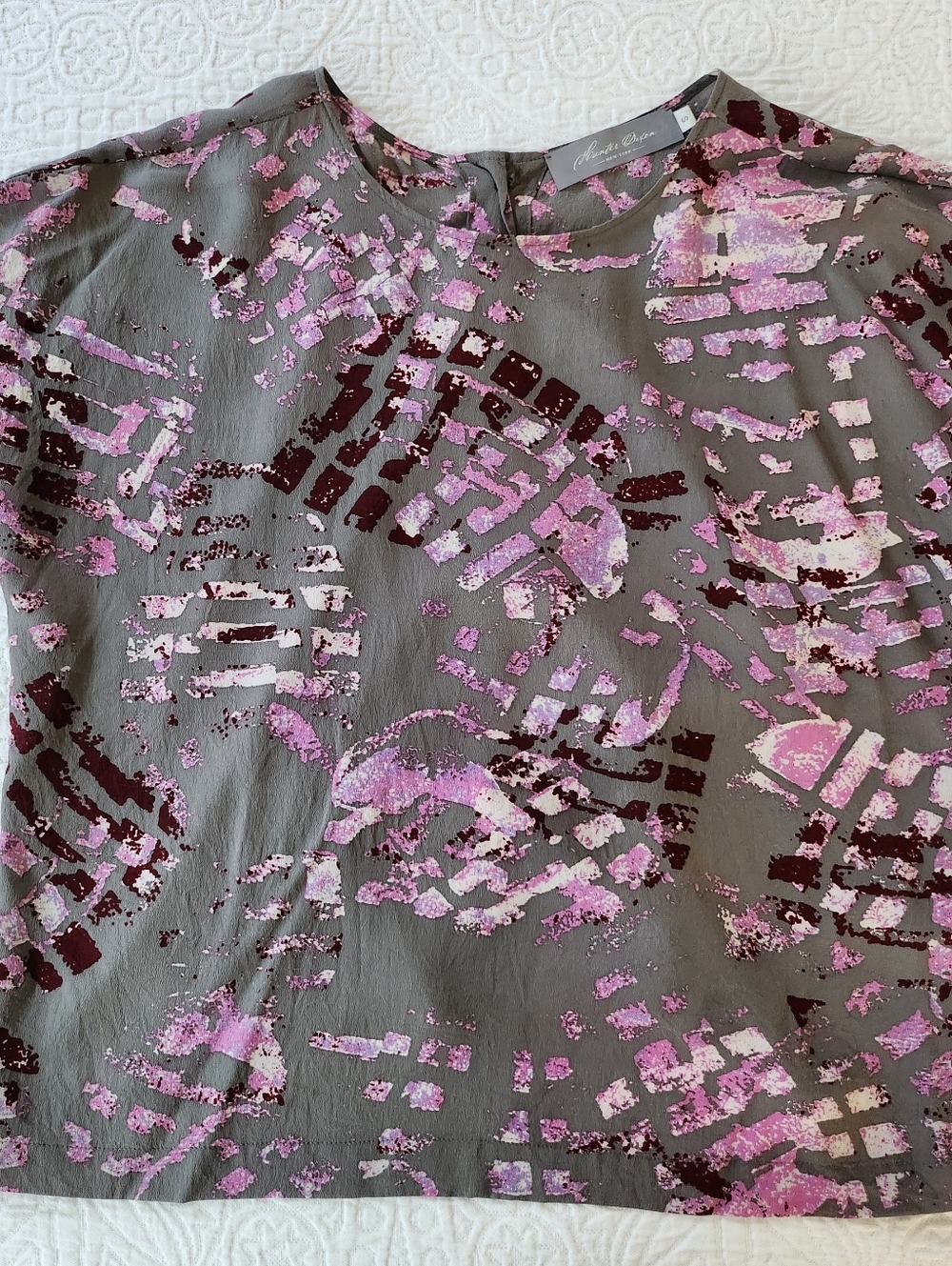Hunter Dixon 100% silk top small